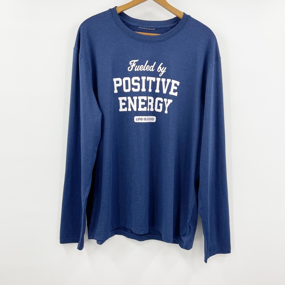 Life is Good Active Long Sleeve Positive Energy Shirt Mens L - Picture 1 of 7